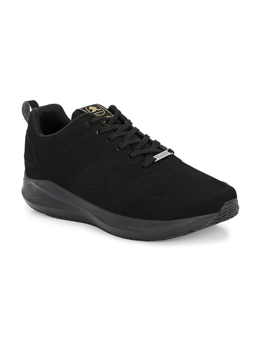 men textured lace up sports shoes - 22608834 -  Standard Image - 1