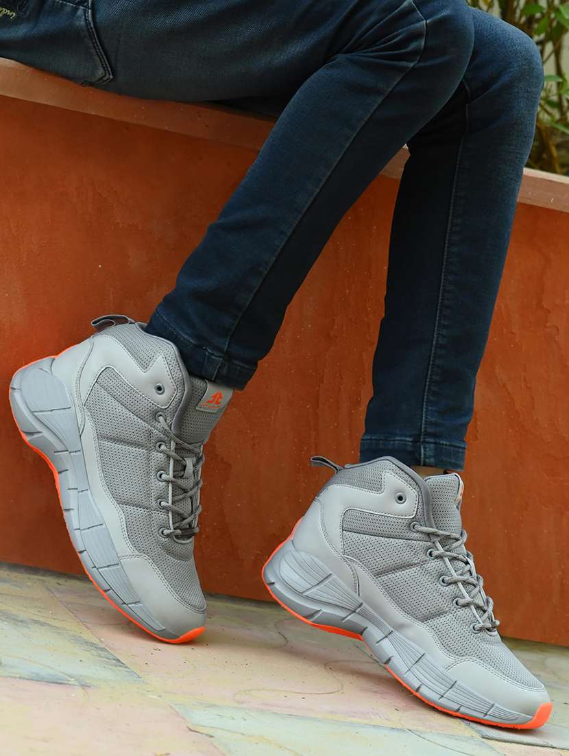 me textured lace up sports shoes - 22608856 -  Standard Image - 4