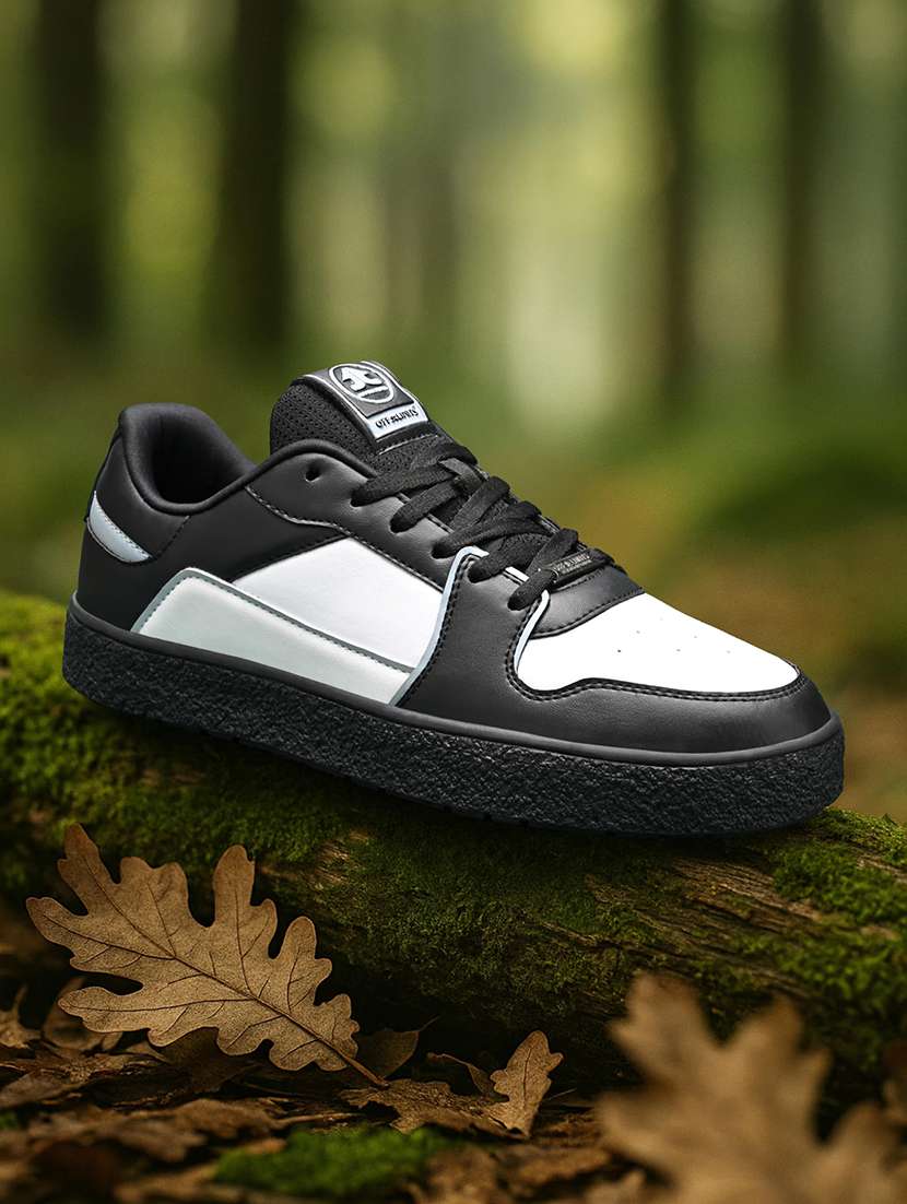 men colourblocked lace up sneaker
