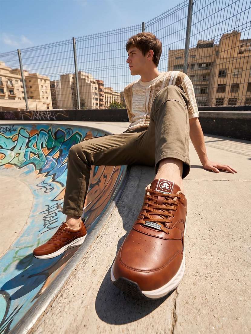 Me Textured Lace Up Casual Shoes - 22608873 -  Standard Image - 6