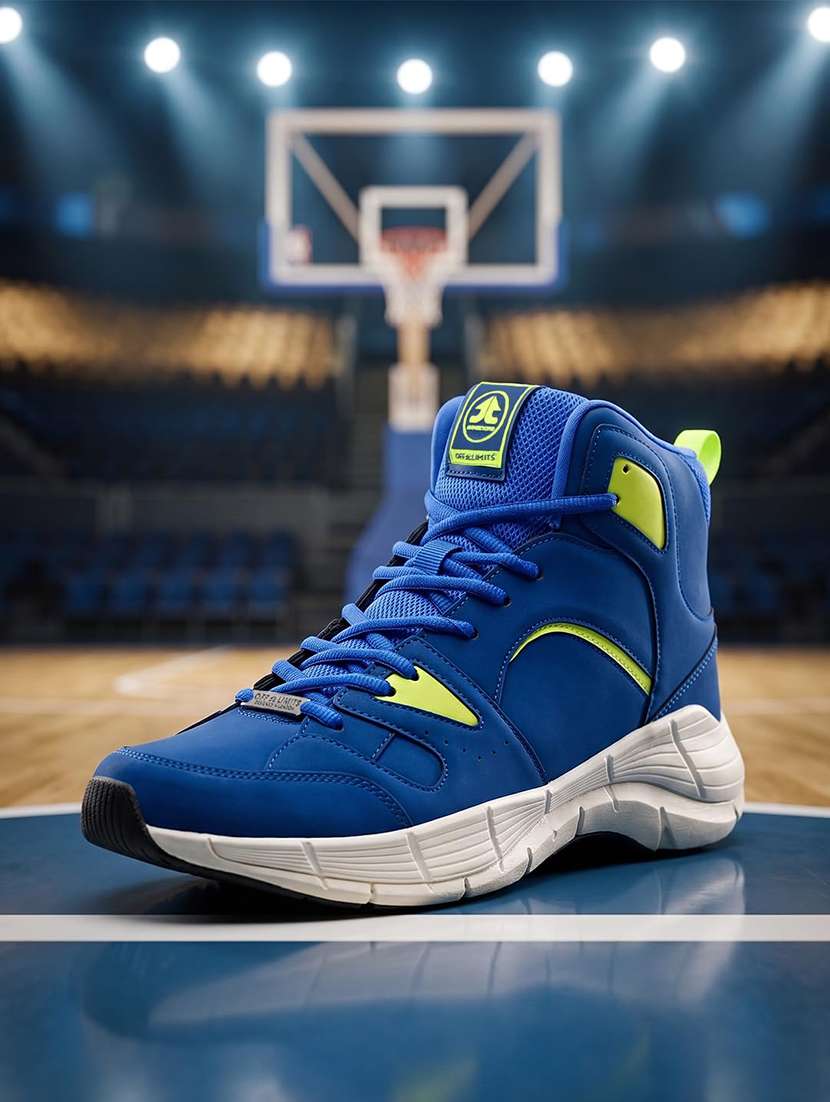 men textured lace up sports shoes - 22608881 -  Standard Image - 1