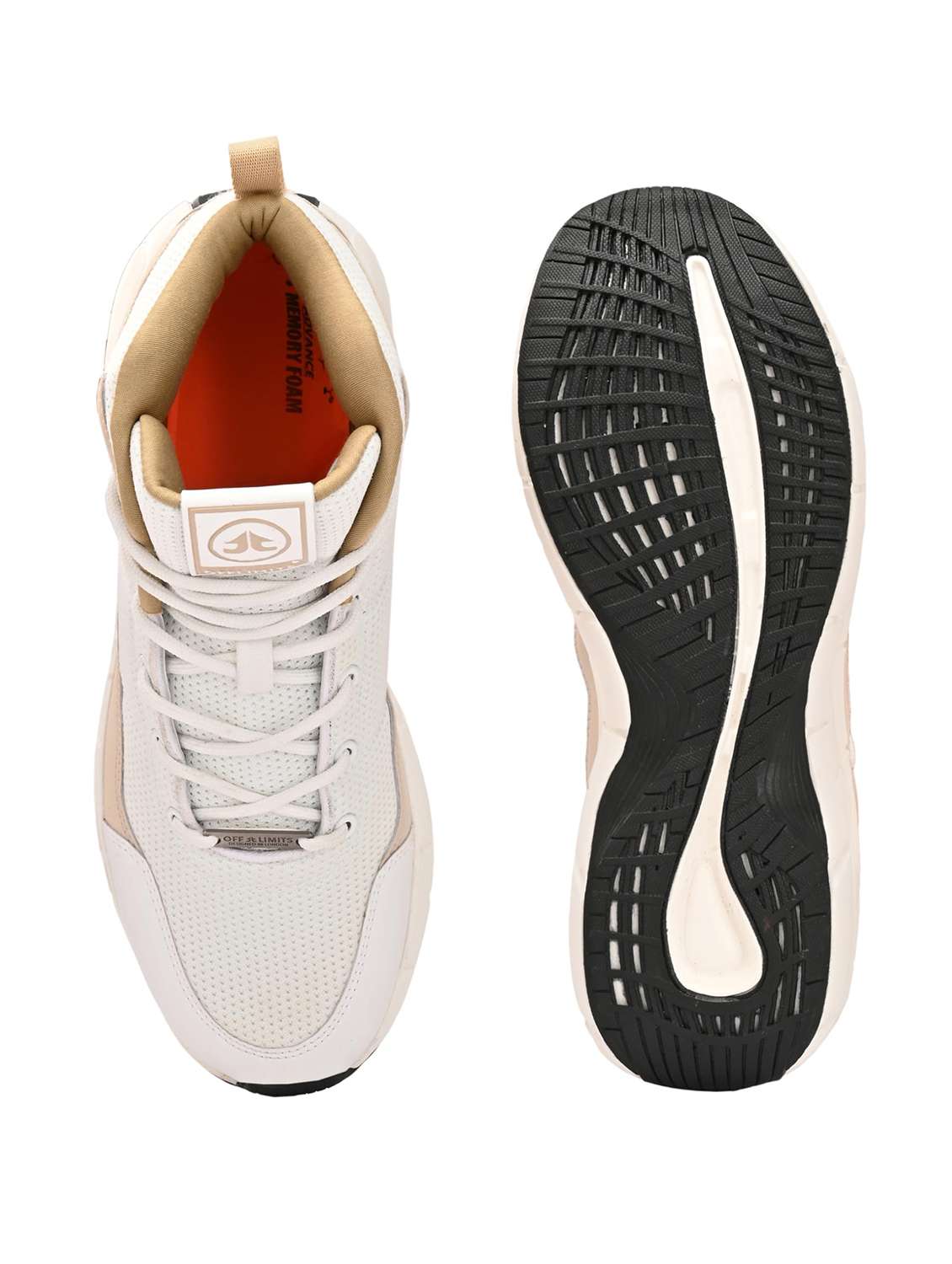 men textured lace up sports shoes - 22608924 -  Standard Image - 4