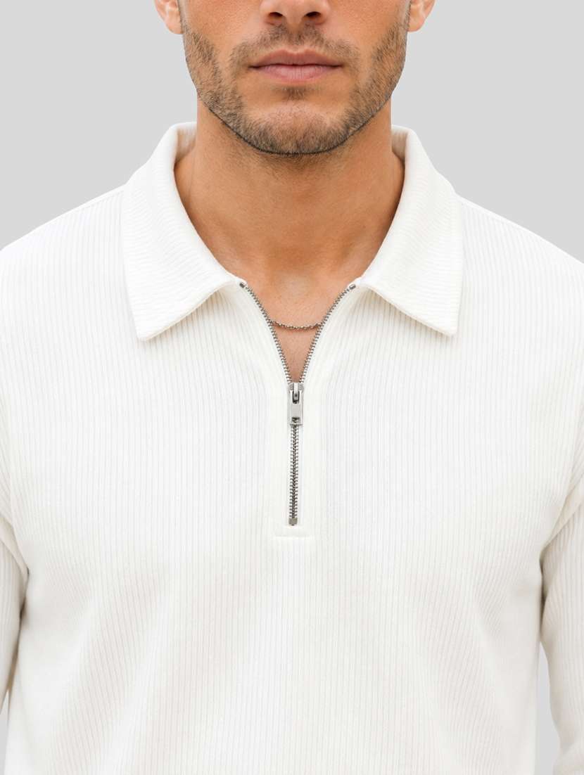 men self design long sleeves polo t-shirt - 22608995 -  Standard Image - 1