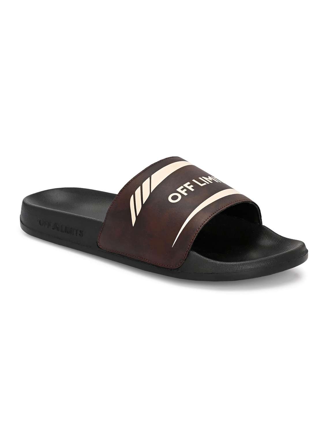 men printed slip on slider - 22609009 -  Standard Image - 1
