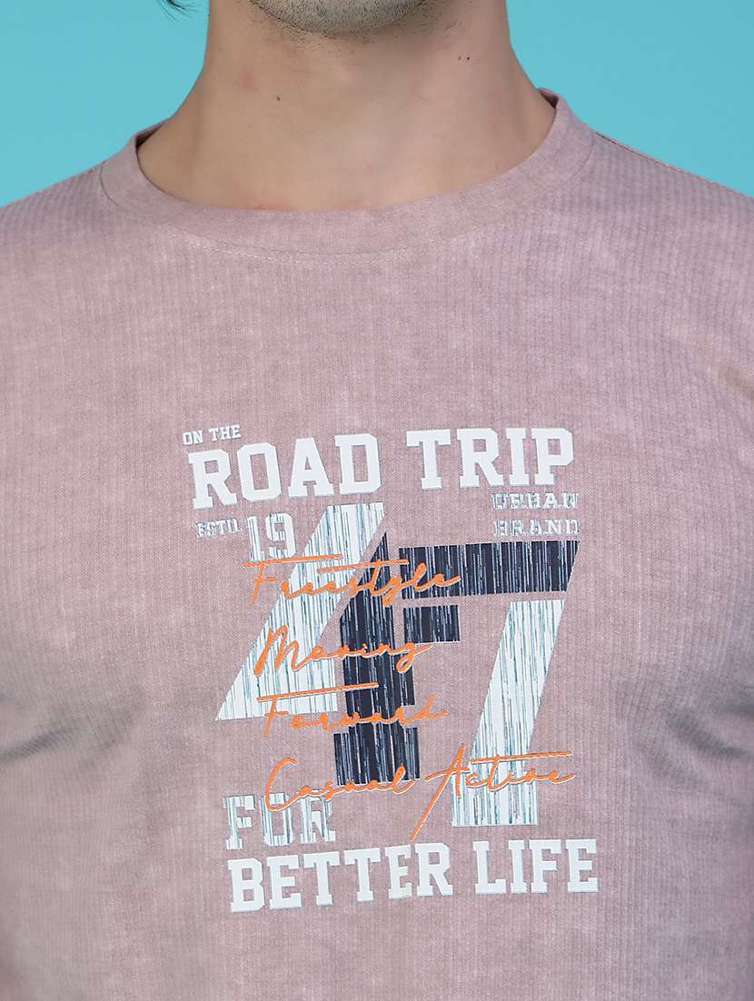 Men Printed Long Sleeve Slim Fit T-shirt - 22609042 -  Standard Image - 1