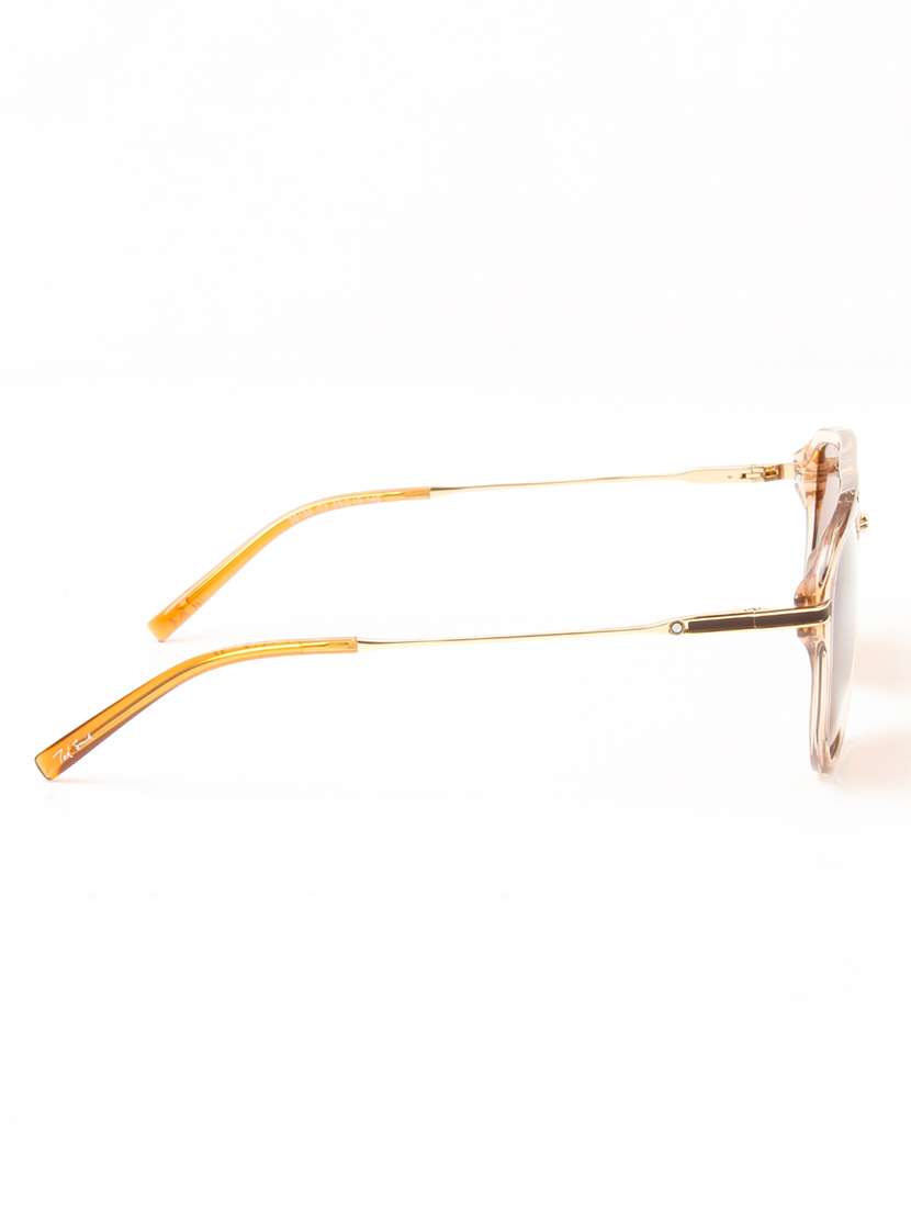 ted smith unisex aviator brown sunglasses with polarized lenses - 22609234 -  Standard Image - 4