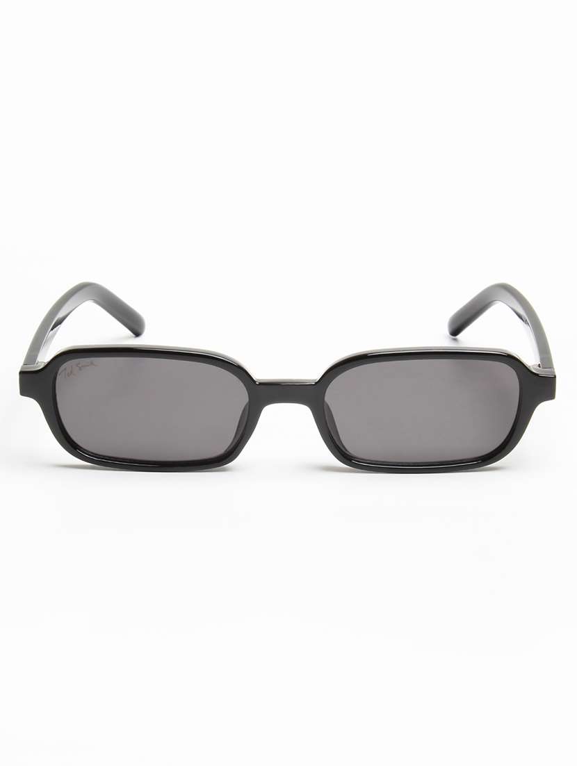 black rectangle polycarbonate sunglasses with full rim - 22609263 -  Standard Image - 1