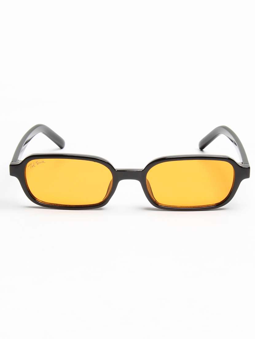yellow rectangle full rim polycarbonate uv protected eyeglasses - 22609264 -  Standard Image - 1