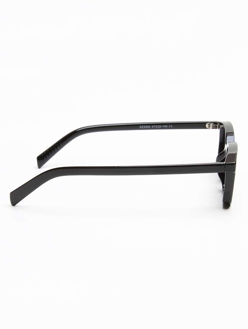 ted smith black full rim rectangle sunglasses polycarbonate lens - 22609437 -  Standard Image - 4