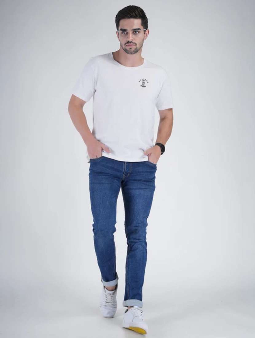 men solid short sleeves regular fit t-shirt - 22609451 -  Standard Image - 4