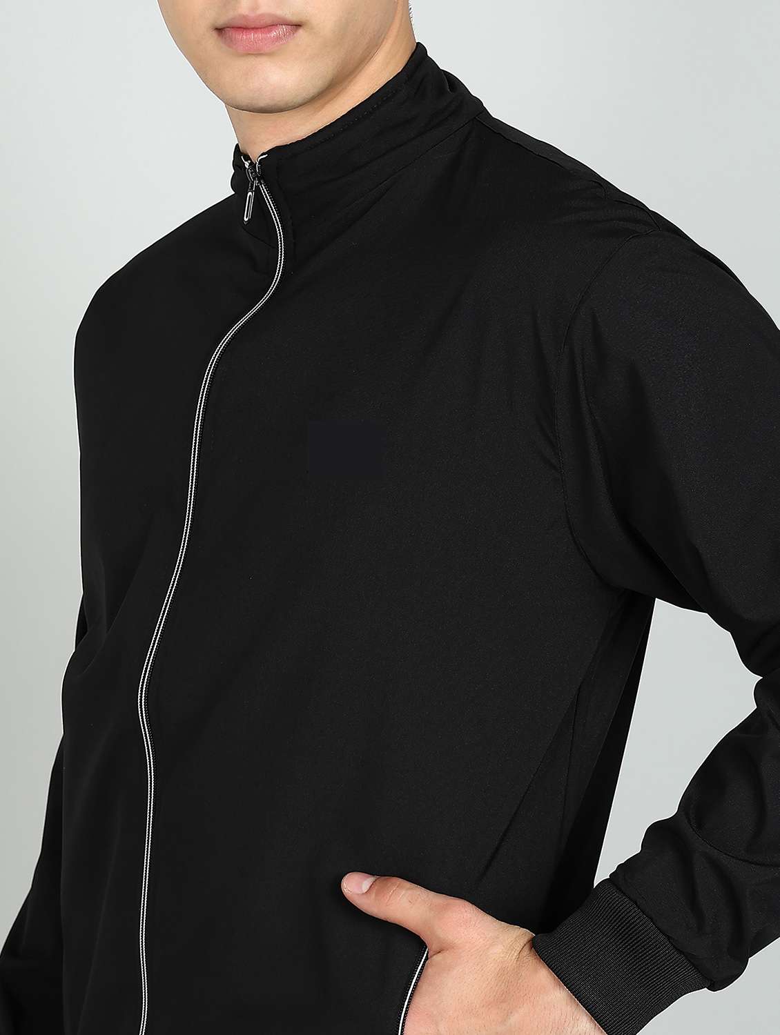 men solid long sleeves casual jacket - 22609562 -  Standard Image - 1
