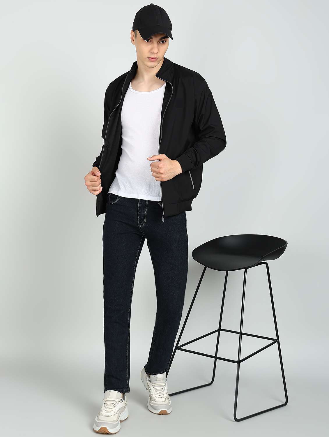 men solid long sleeves casual jacket - 22609562 -  Standard Image - 4