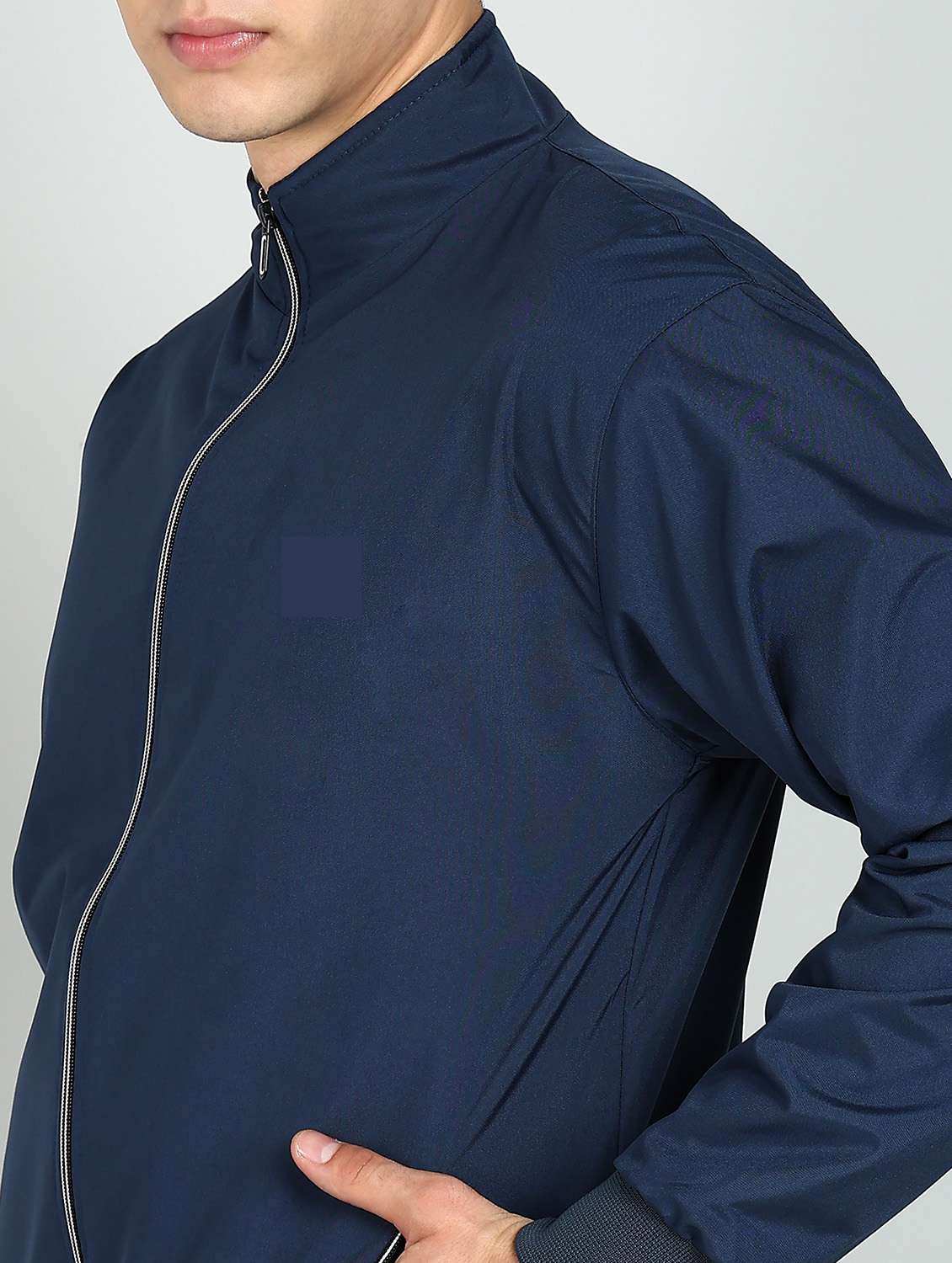 Men Solid Long Sleeves Bomber Jacket - 22609567 -  Standard Image - 1
