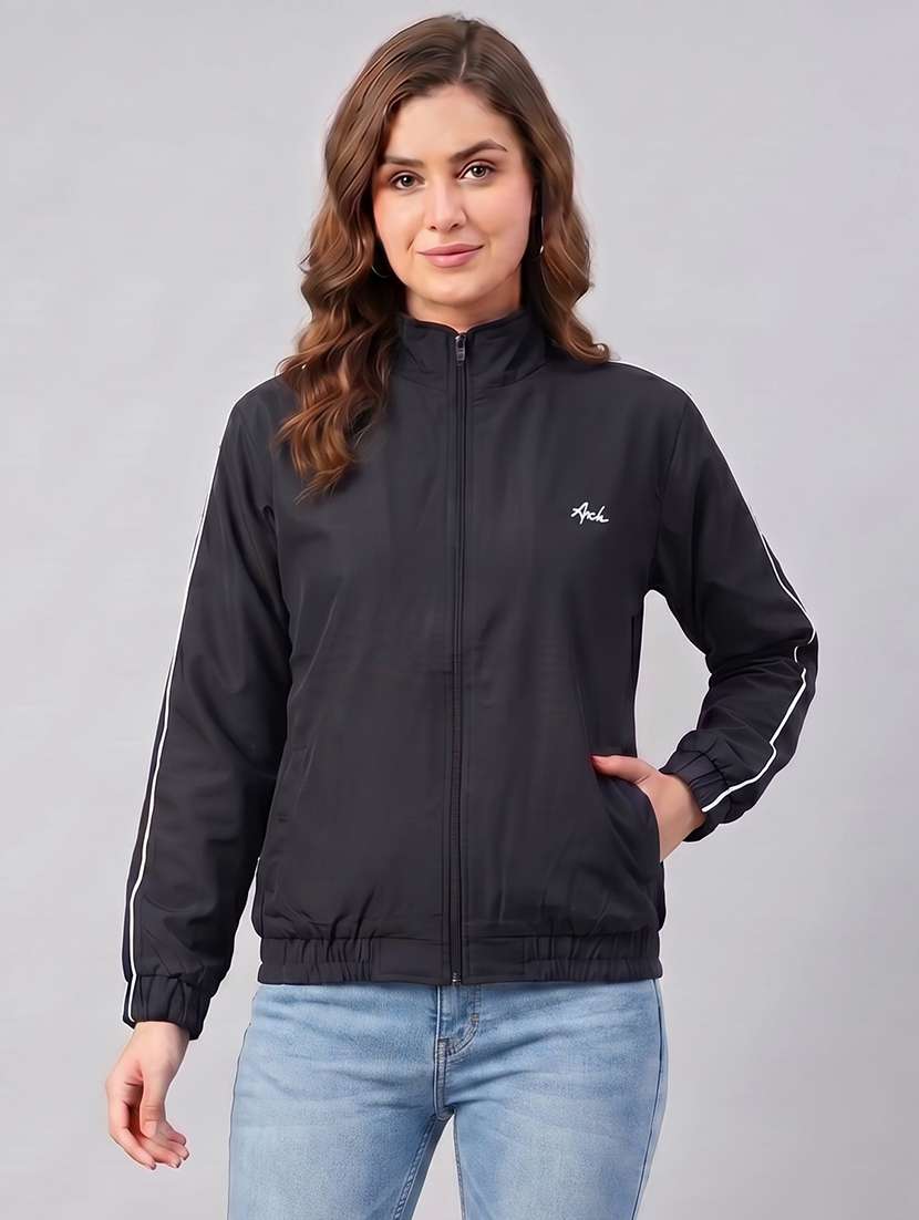 women tapered long sleeves windcheater jacket - 22609568 -  Standard Image - 1