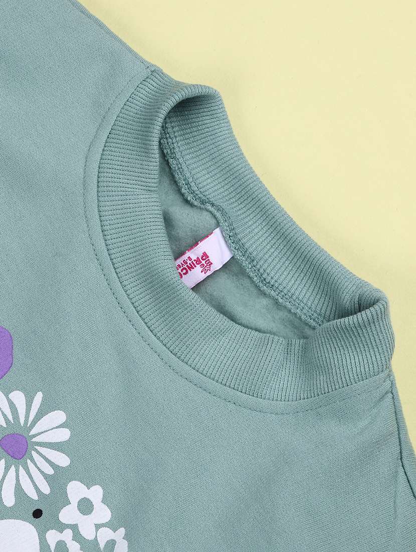 Girls Printed Long Sleeves Regular Fit Sweatshirt - 22609884 -  Standard Image - 4