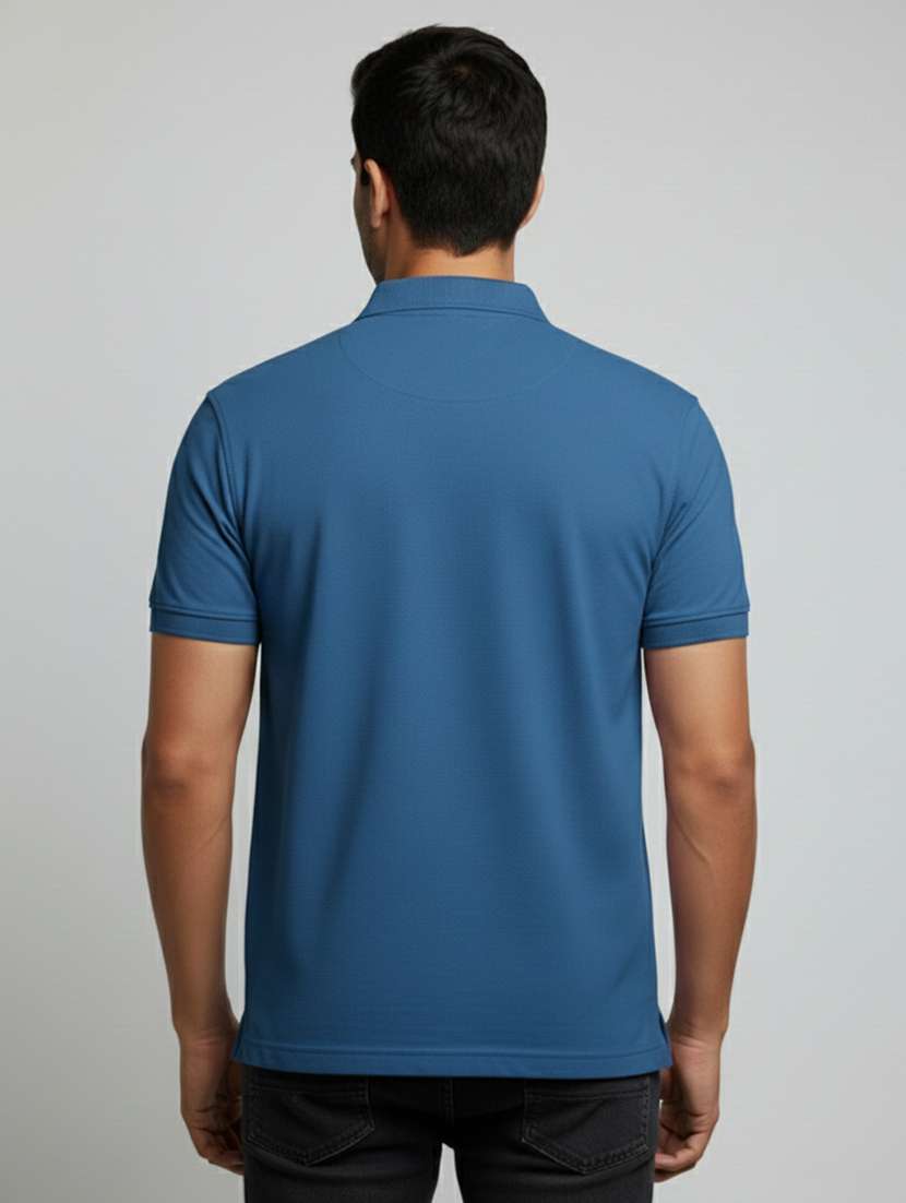 men solid short sleeves polo t-shirt - 22610073 -  Standard Image - 4