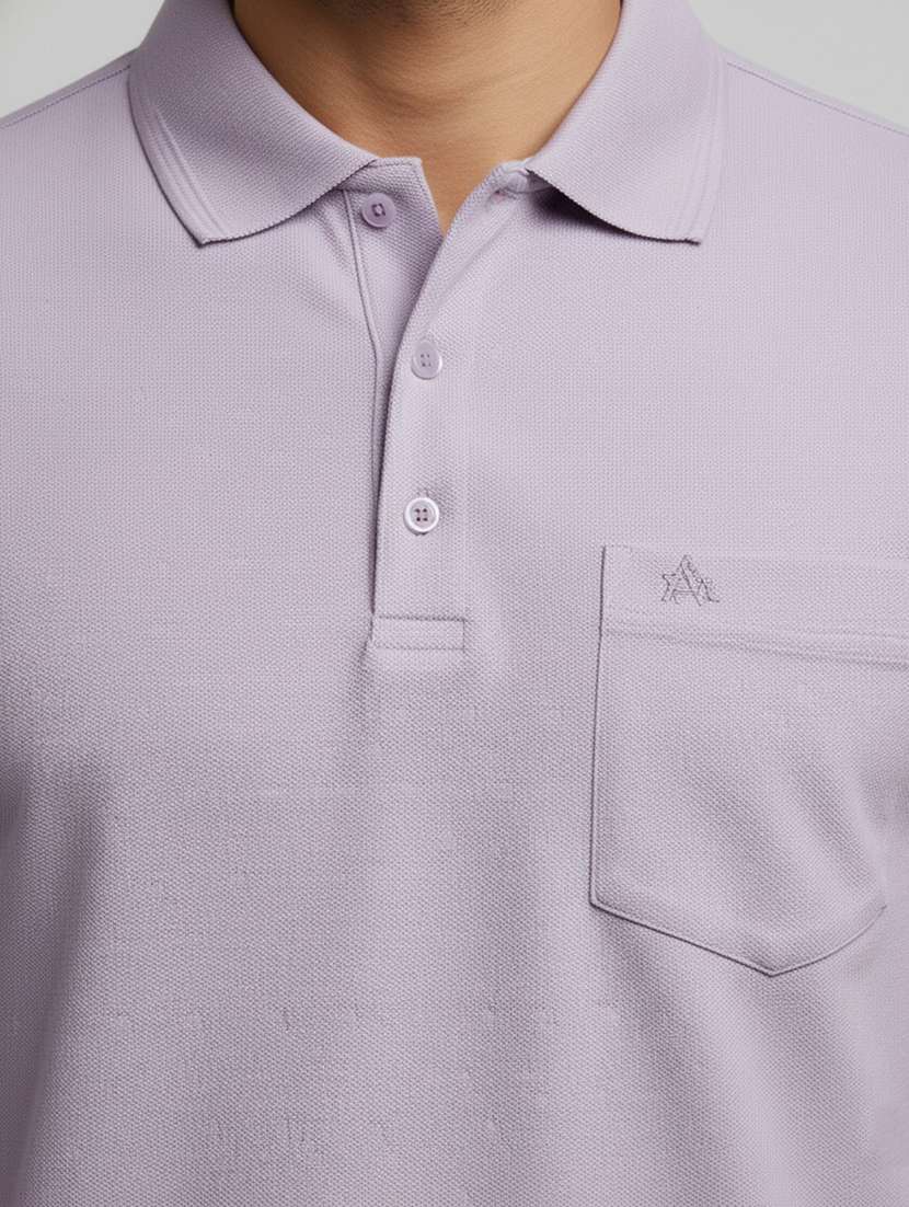 men solid short sleeves polo t-shirt - 22610076 -  Standard Image - 1