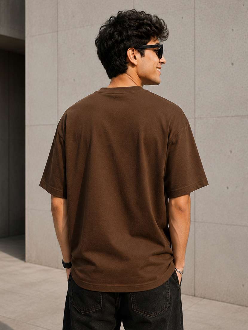Men Printed Short Sleeves Oversized T-shirt - 22610077 -  Standard Image - 4