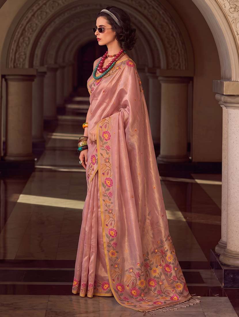 women self design handloom saree with blouse - 22610271 -  Standard Image - 1