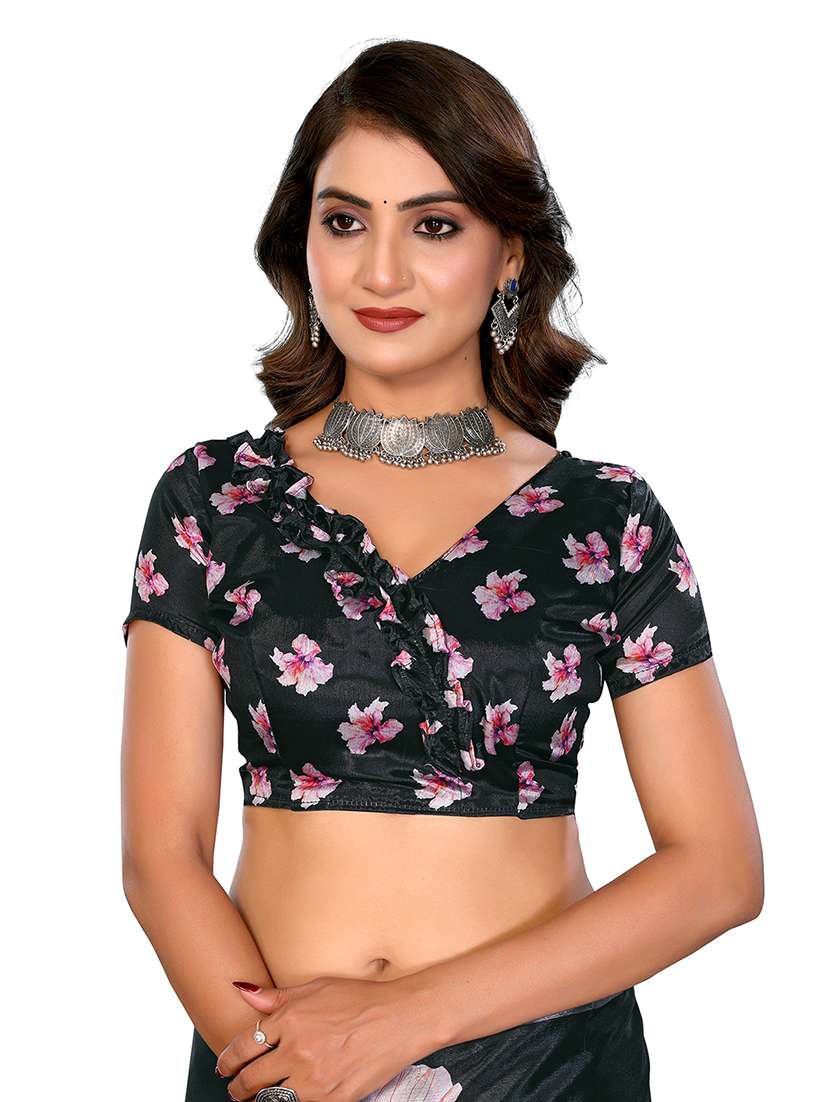 Women Pack Of 2 Printed Combo Saree With Blouse - 22610407 -  Standard Image - 4