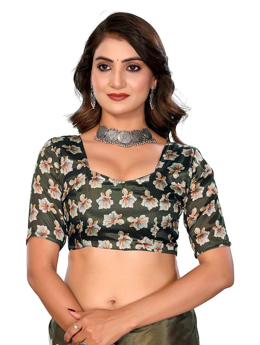 Women Pack Of 2 Printed Combo Saree With Blouse - 22610409 -  Standard Image - 4