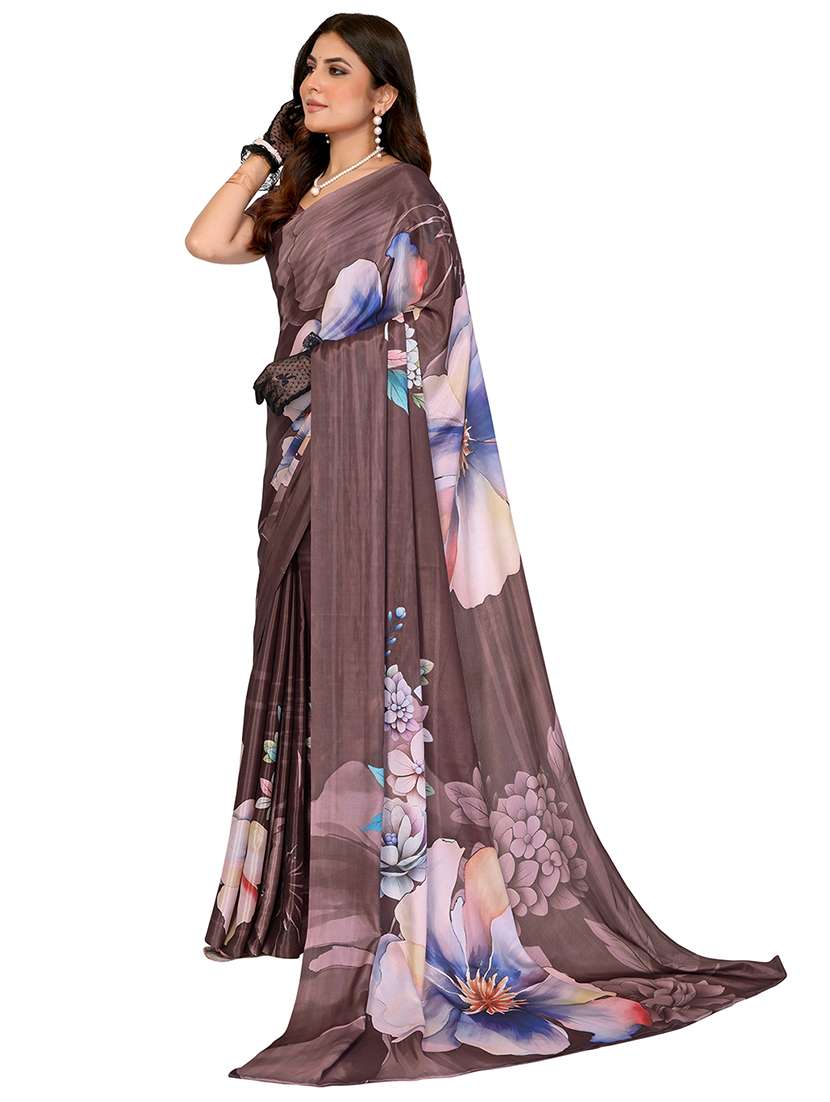 Women Pack Of 2 Printed Combo Saree With Blouse - 22610419 -  Standard Image - 1