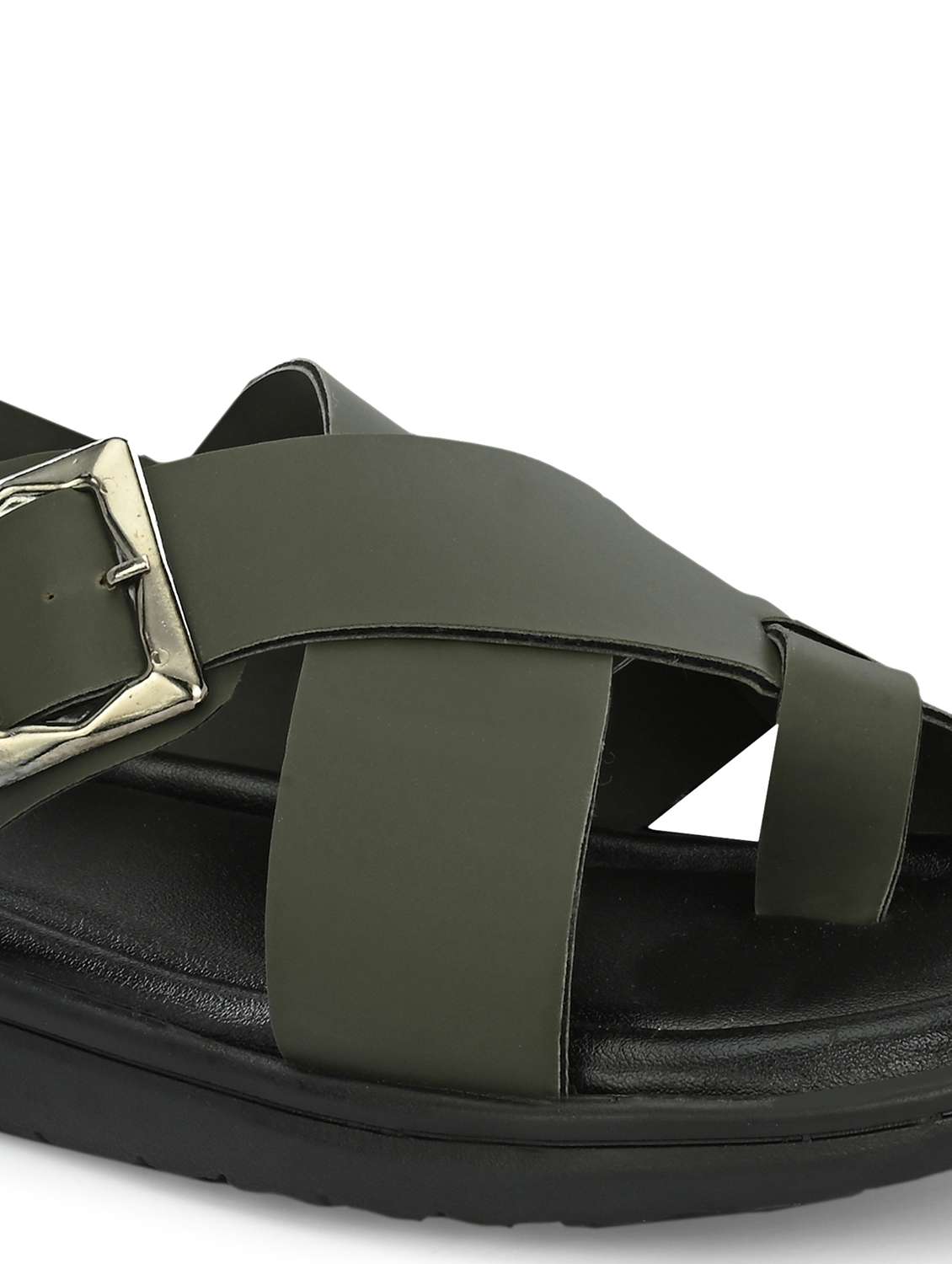 Men Solid One Toe Back Strap Sandal - 22610524 -  Standard Image - 4