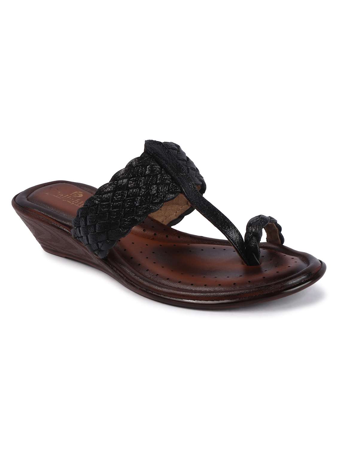 Women Textured One Toe Wedges - 22610664 -  Standard Image - 1