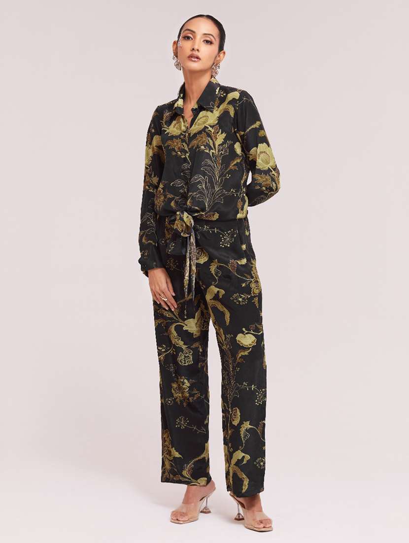 Women Printed Long Sleeves Shirt And Trouser Co-ord Set - 22610762 -  Standard Image - 4