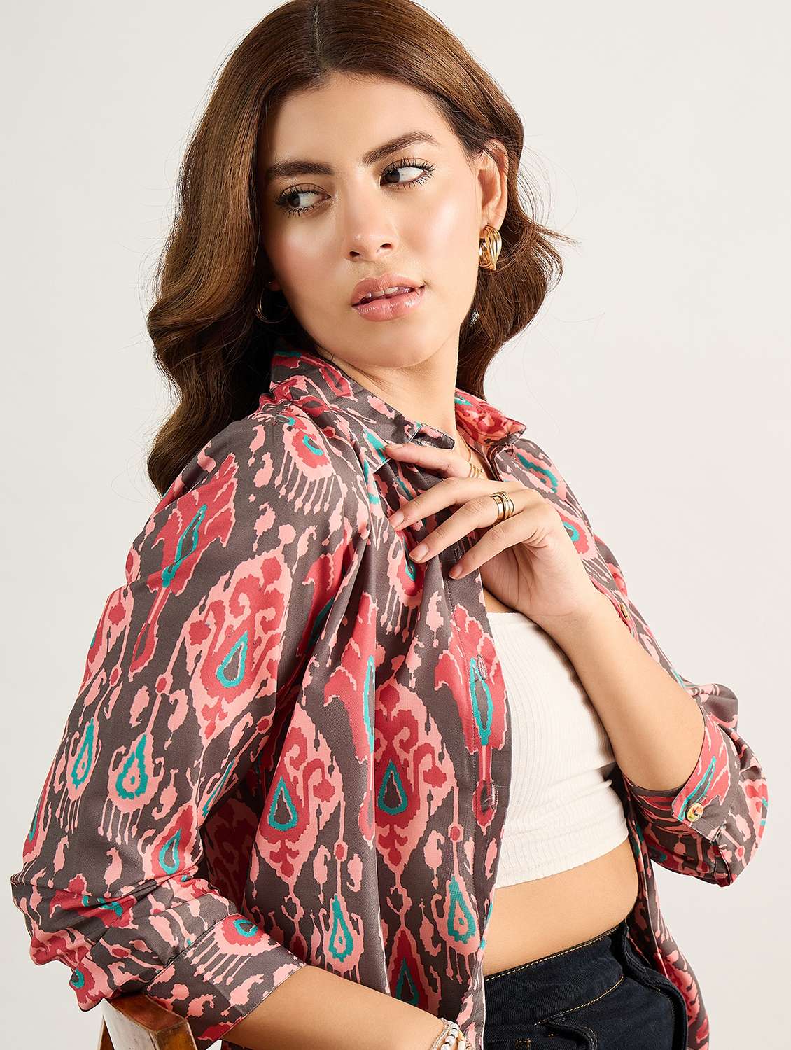 Women Printed Long Sleeves Regular Shirt - 22610799 -  Standard Image - 1