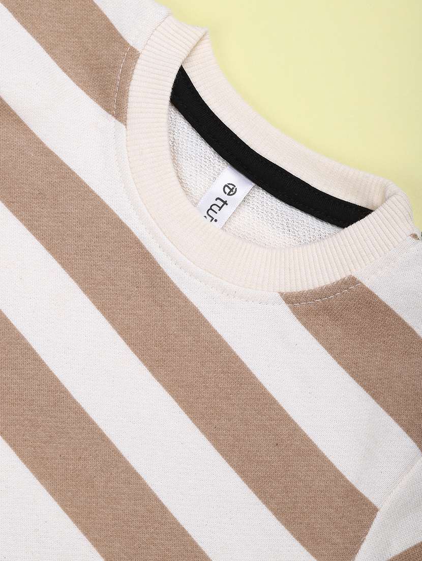 Boys Striped Long Sleeves Regular Fit T-shirt - 22613456 -  Standard Image - 4