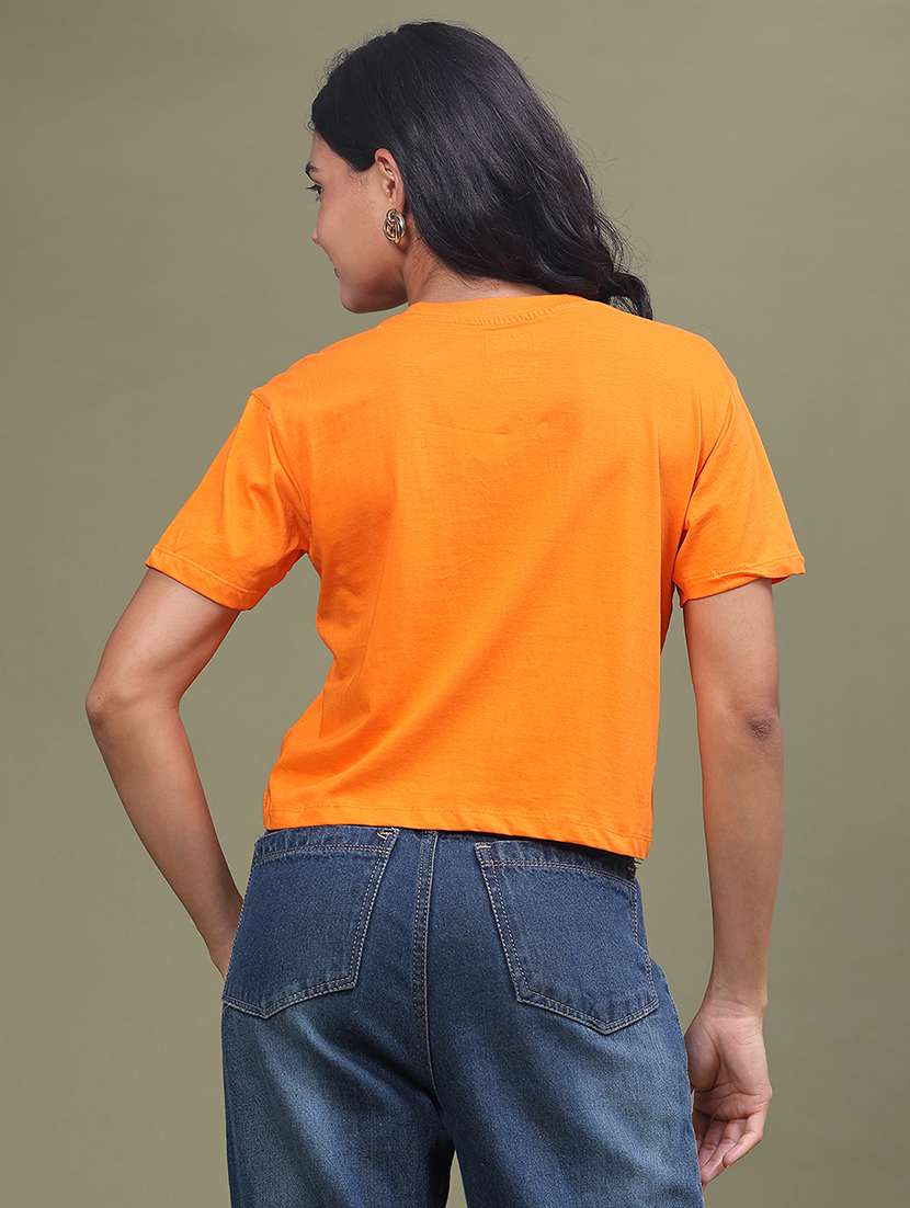 Women Typographic Short Sleeves Regular Top - 22614228 -  Standard Image - 4