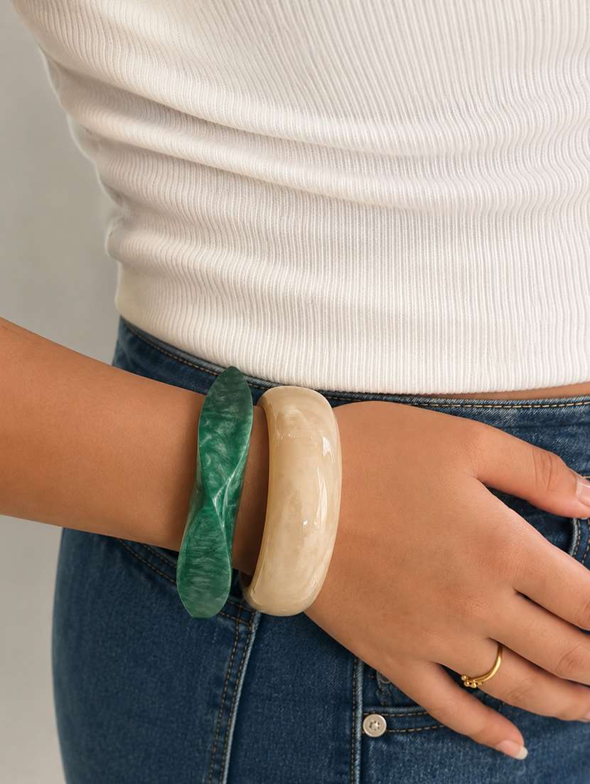 women set of 2 resin bangles - 22614914 -  Standard Image - 4