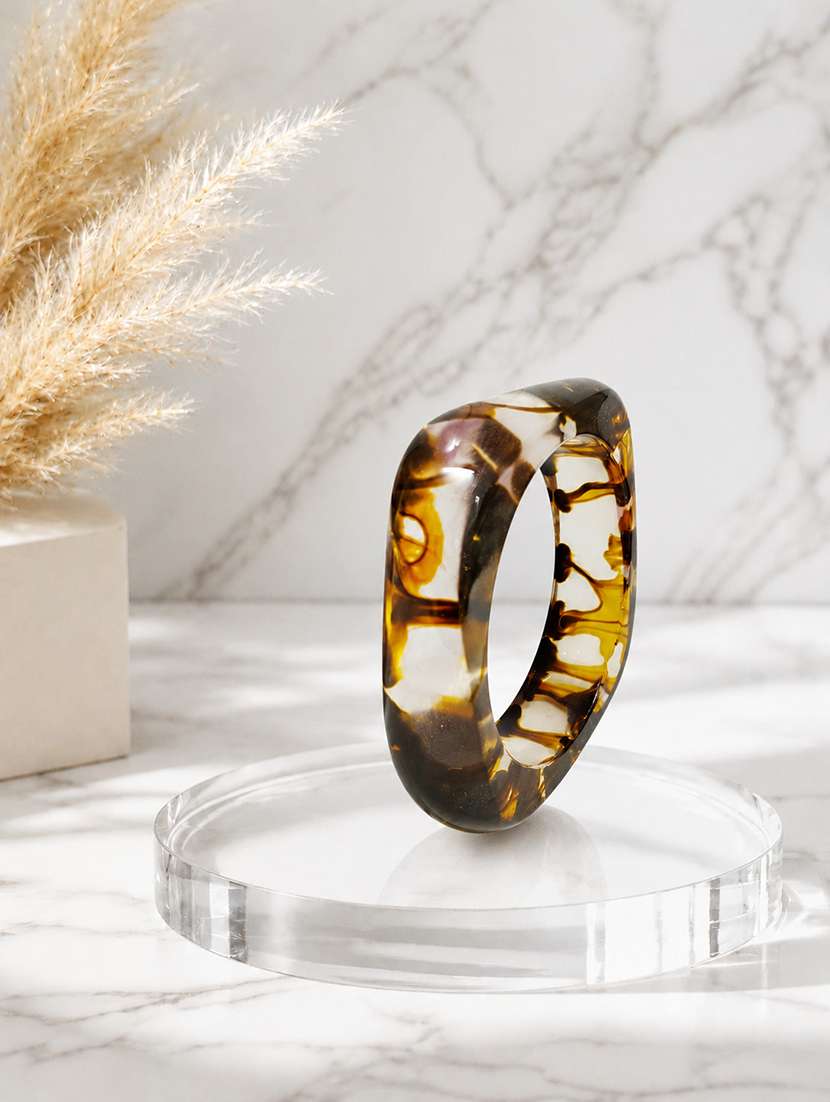 women set of 2 tortoise and cream bangles  - 22614915 -  Standard Image - 1