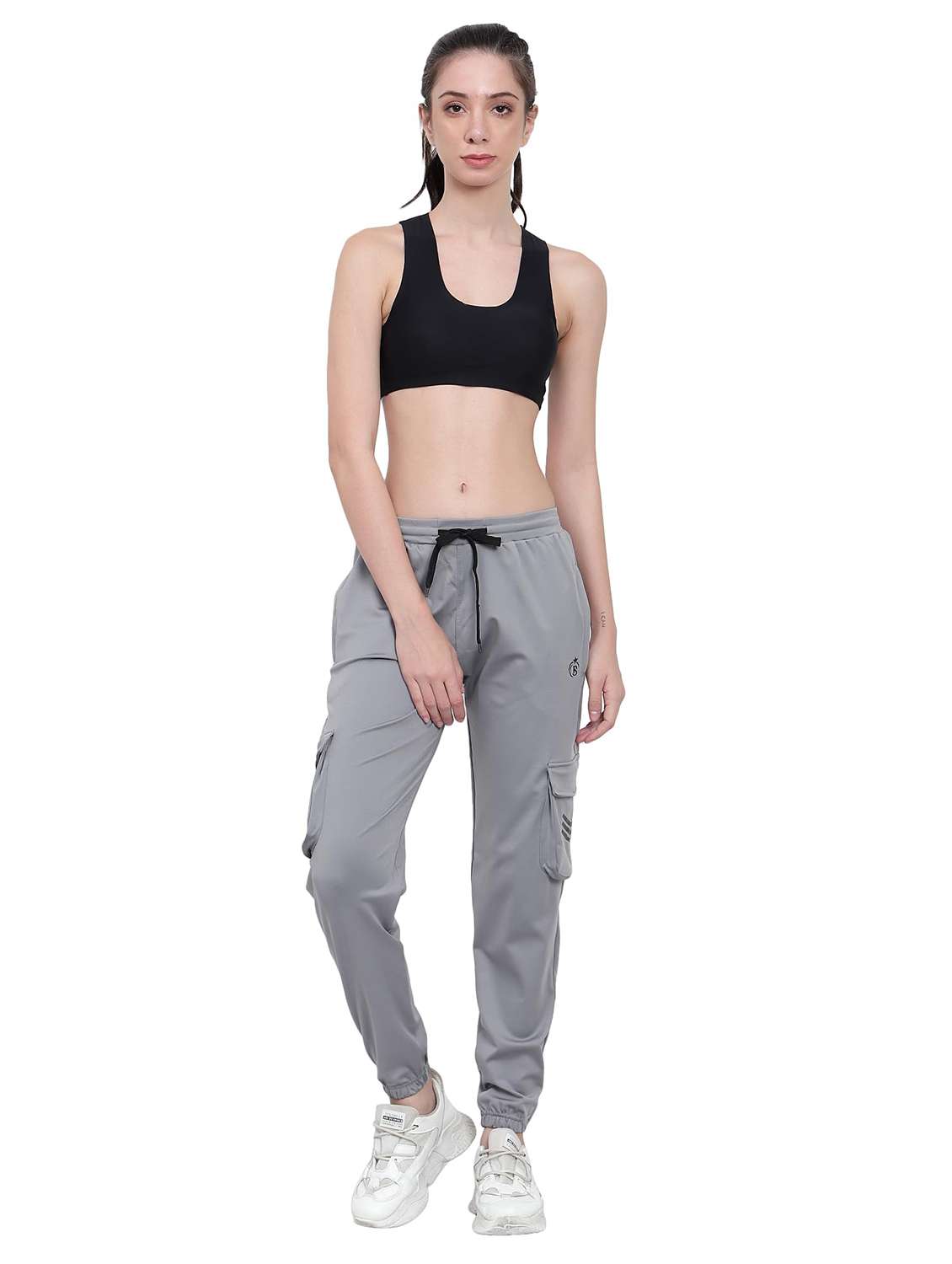 women solid mid rise regular fit jogger - 22615025 -  Standard Image - 4