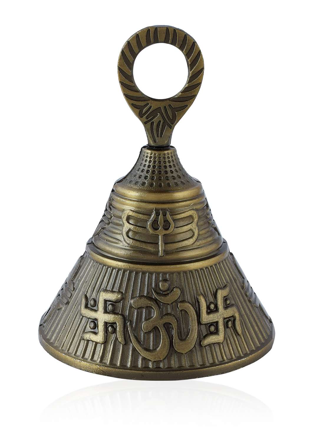 big bronze hindu bell with puja room - 22615060 -  Standard Image - 1