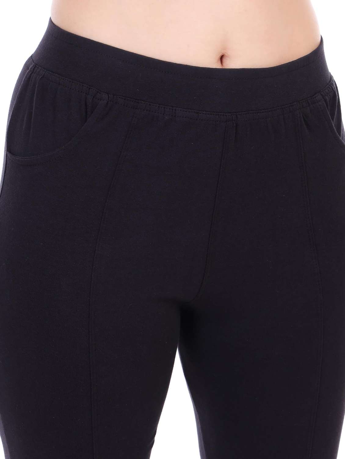 Women Solid Mid Rise Straight Pant - 22615169 -  Standard Image - 1