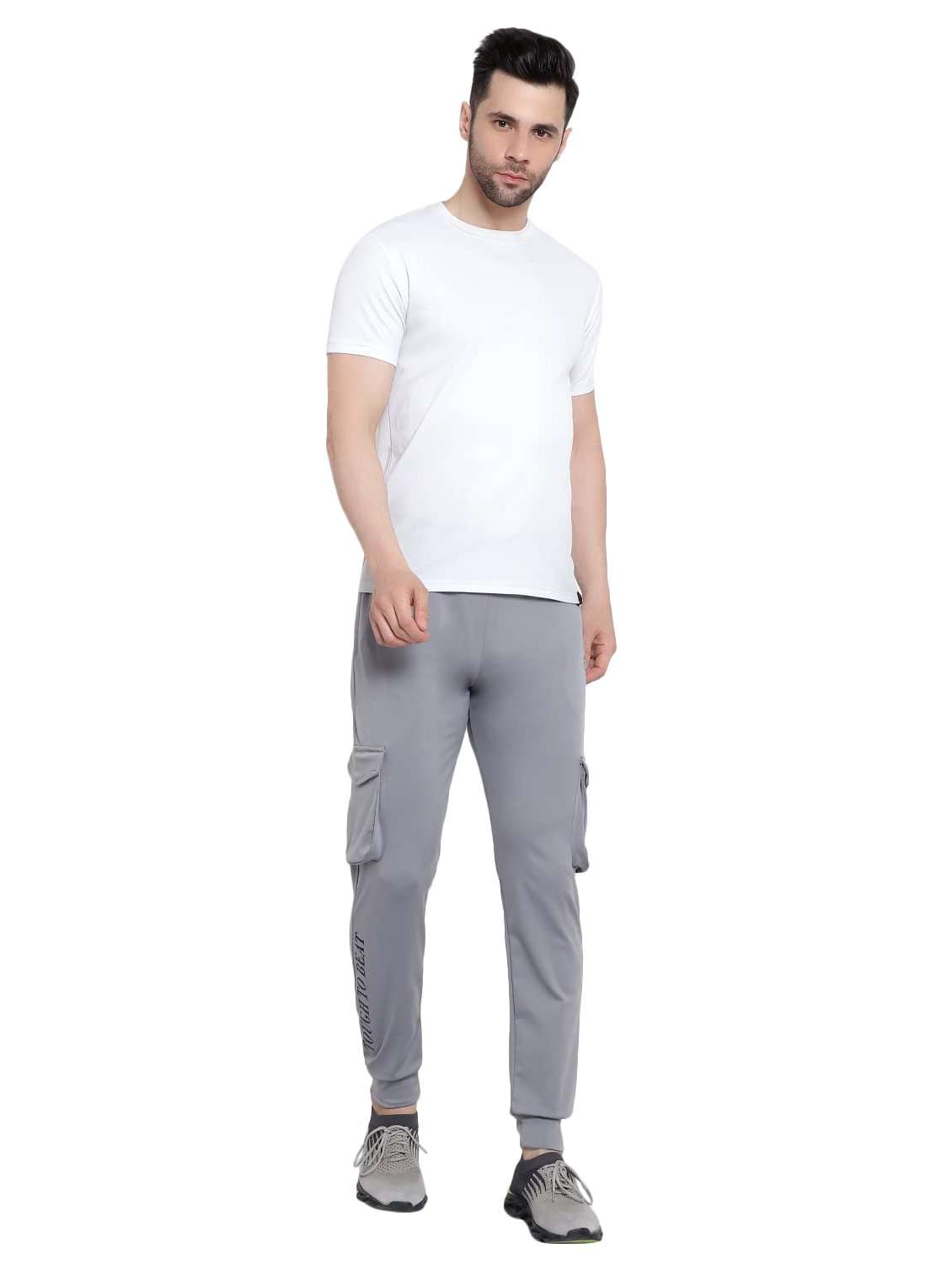 men typographic mid rise regular fit jogger - 22615228 -  Standard Image - 4