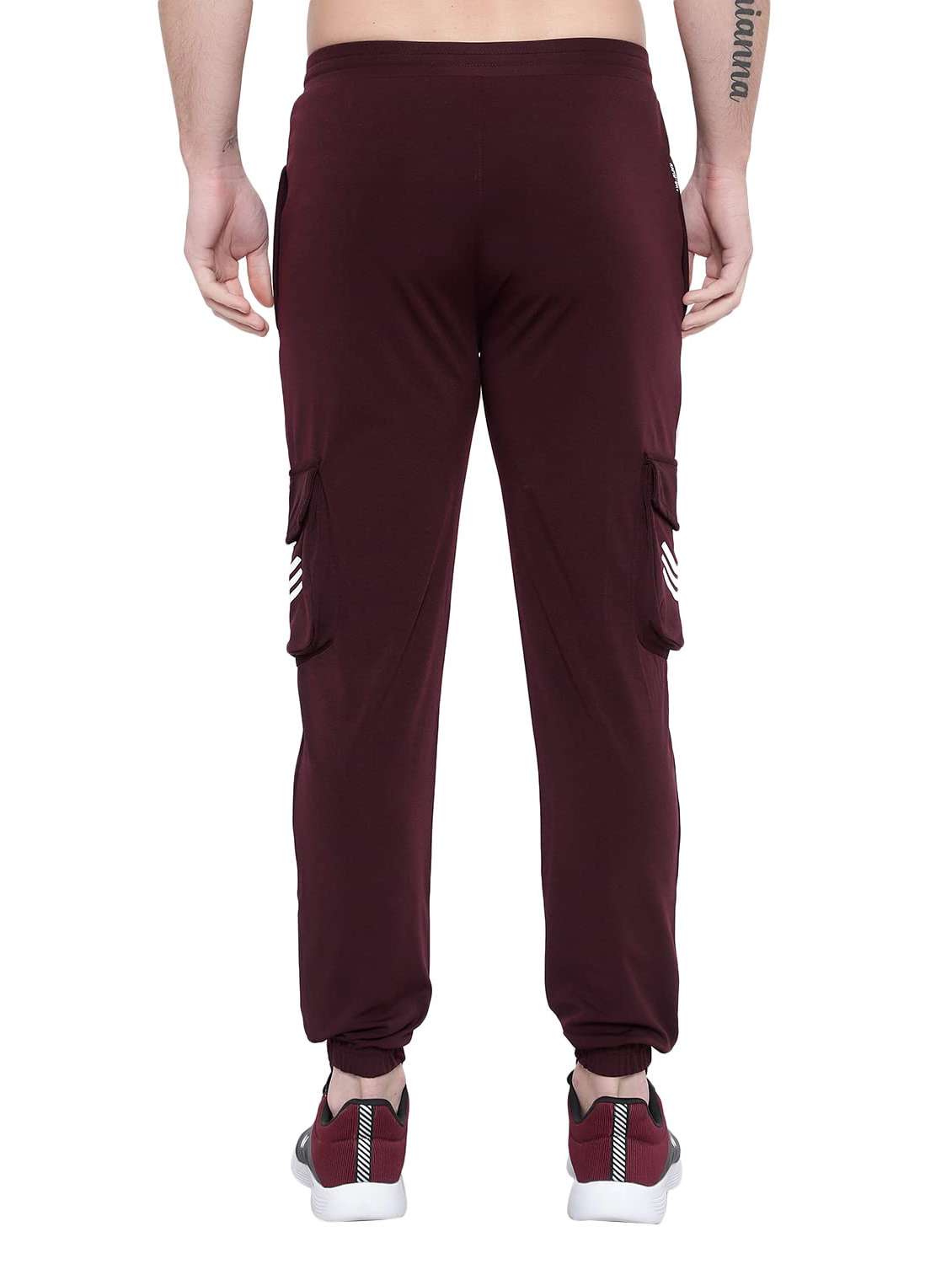 men solid mid rise regular fit jogger - 22615231 -  Standard Image - 4