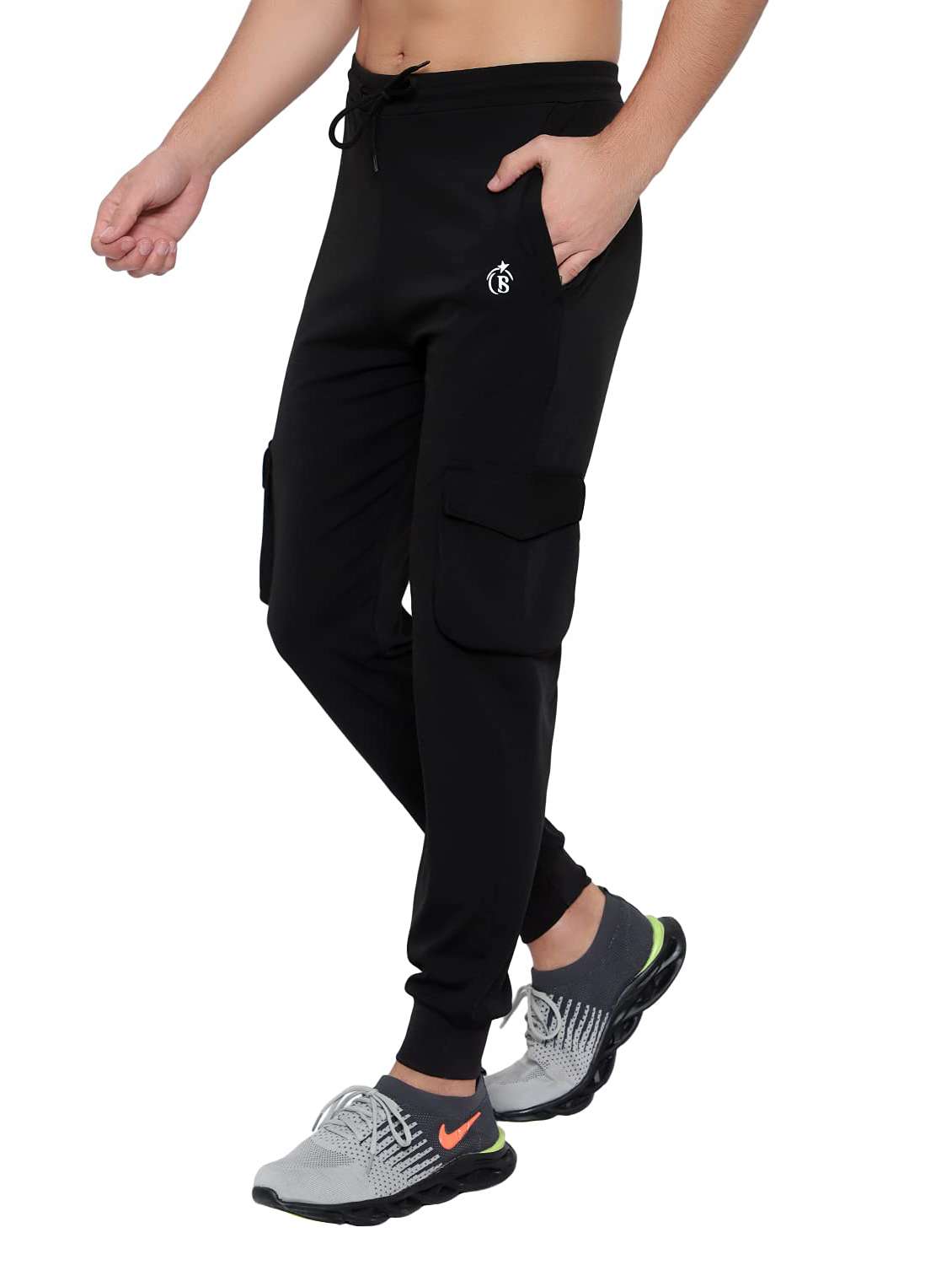 men typographic mid rise regular fit jogger - 22615255 -  Standard Image - 1
