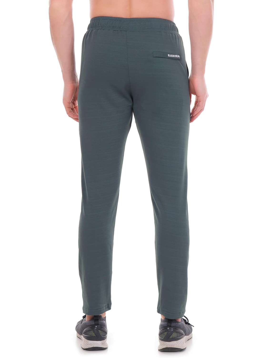 men self design mid rise regular fit track pant - 22615258 -  Standard Image - 4