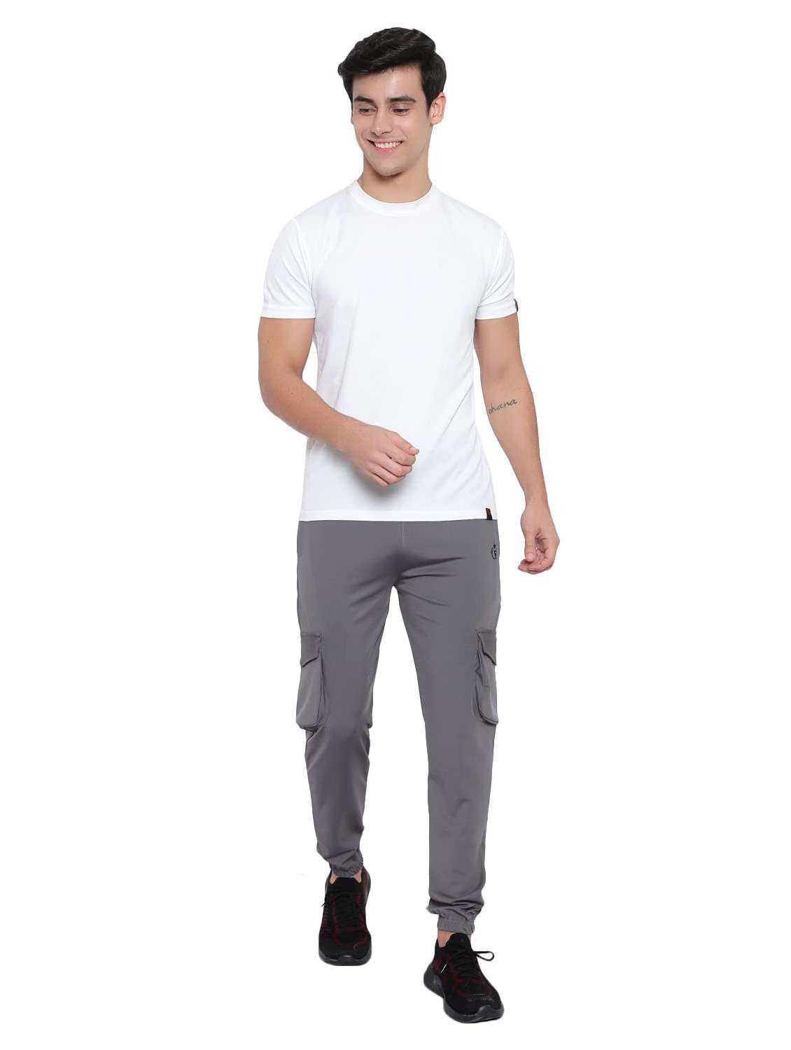 Men Solid Mid Rise Regular Fit Jogger - 22615270 -  Standard Image - 4