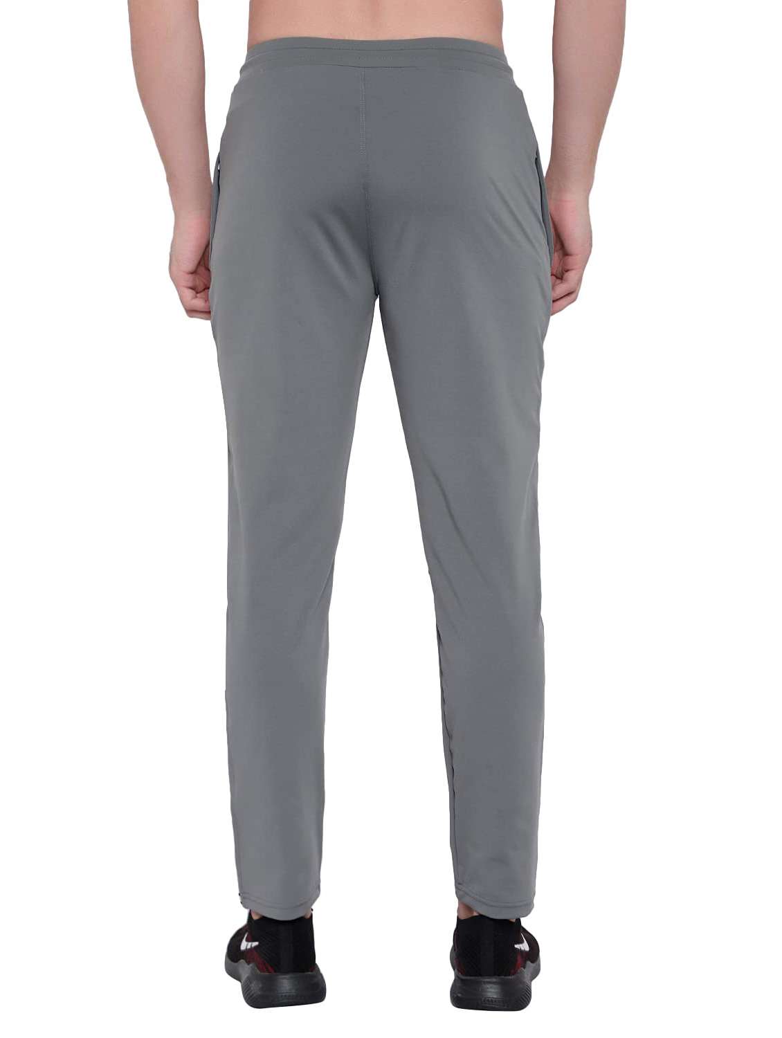 Men Solid Mid Rise Regular Fit Track Pant - 22615273 -  Standard Image - 4