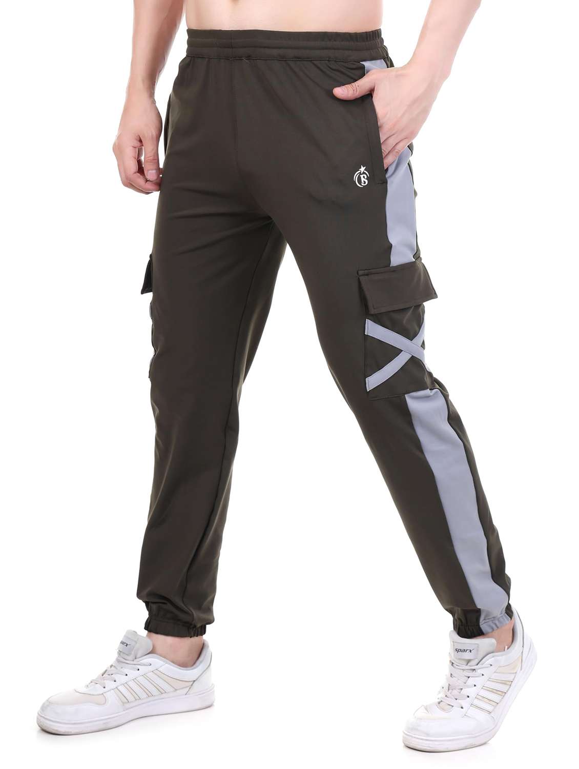 Men Side Taped Mid Rise Regular Fit Jogger - 22615277 -  Standard Image - 1