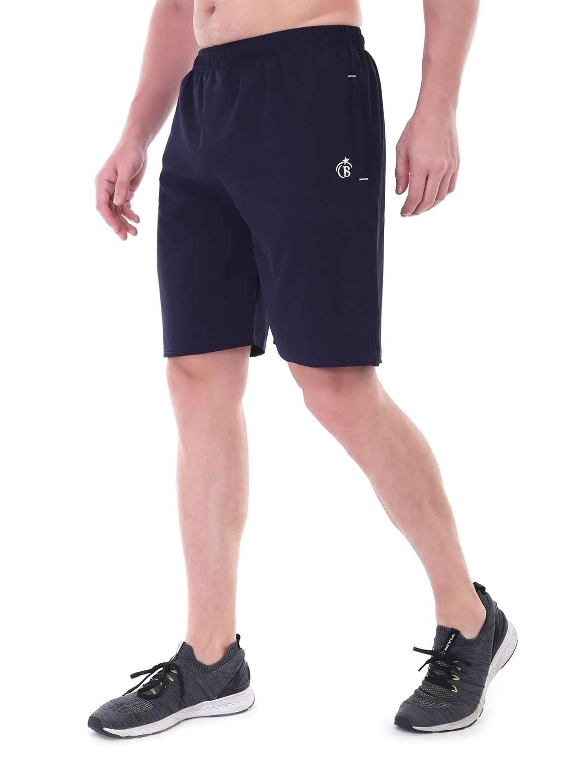 Men Solid Mid Rise Regular Fit Shorts - 22615308 -  Standard Image - 1