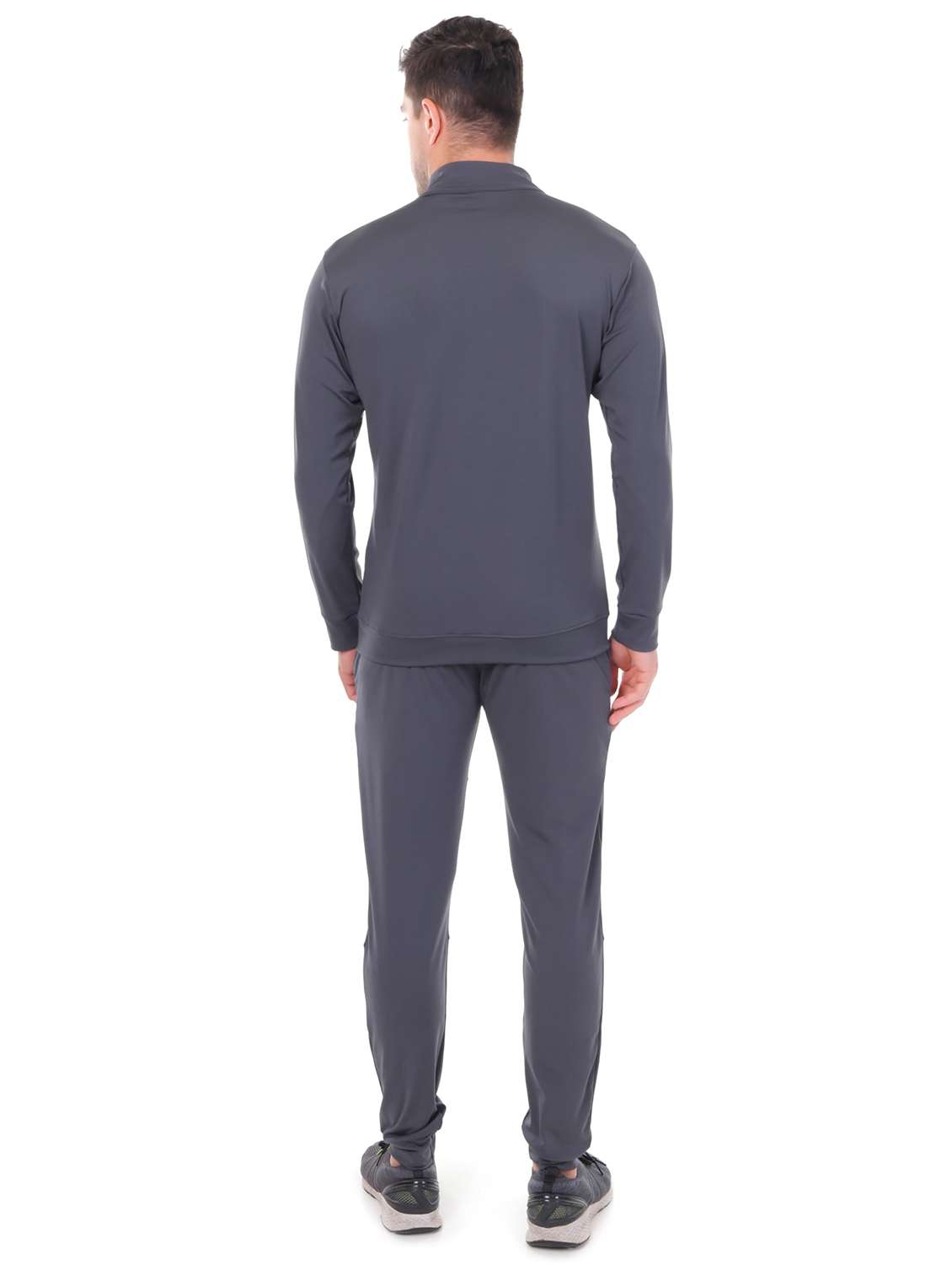 men solid long sleeves track suit - 22615387 -  Standard Image - 4