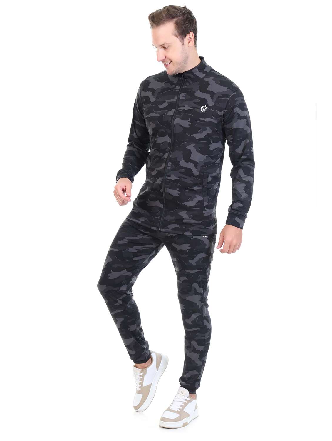 men printed long sleeves track suit - 22615390 -  Standard Image - 1