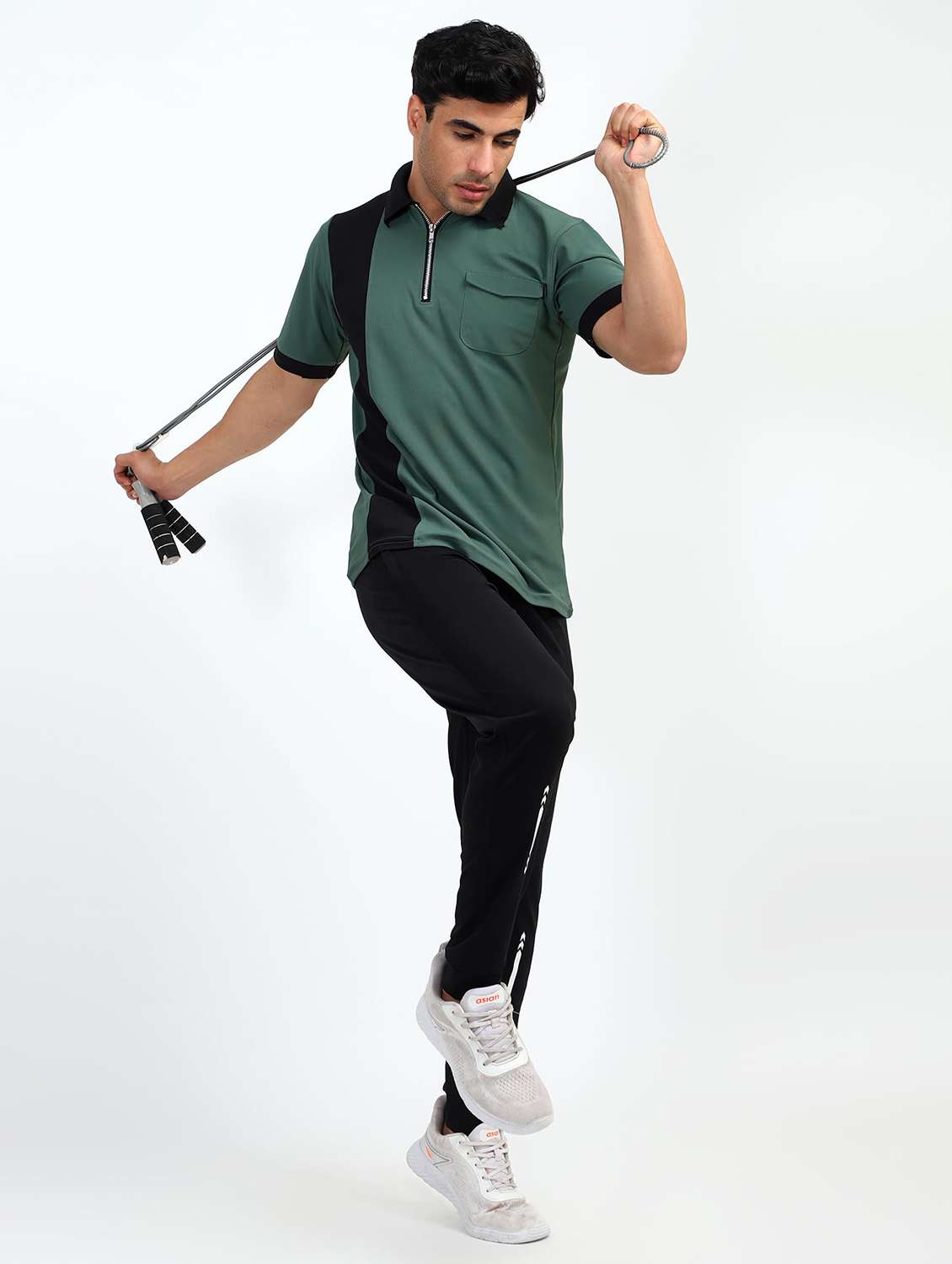 men taped short sleeves polo t-shirt - 22615406 -  Standard Image - 4