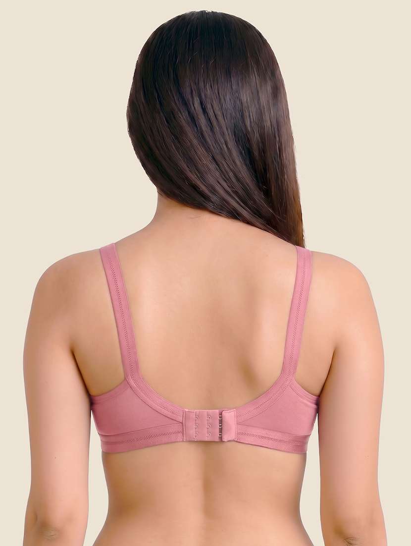 women pack of 3 solid non padded regular bra - 22615422 -  Standard Image - 4