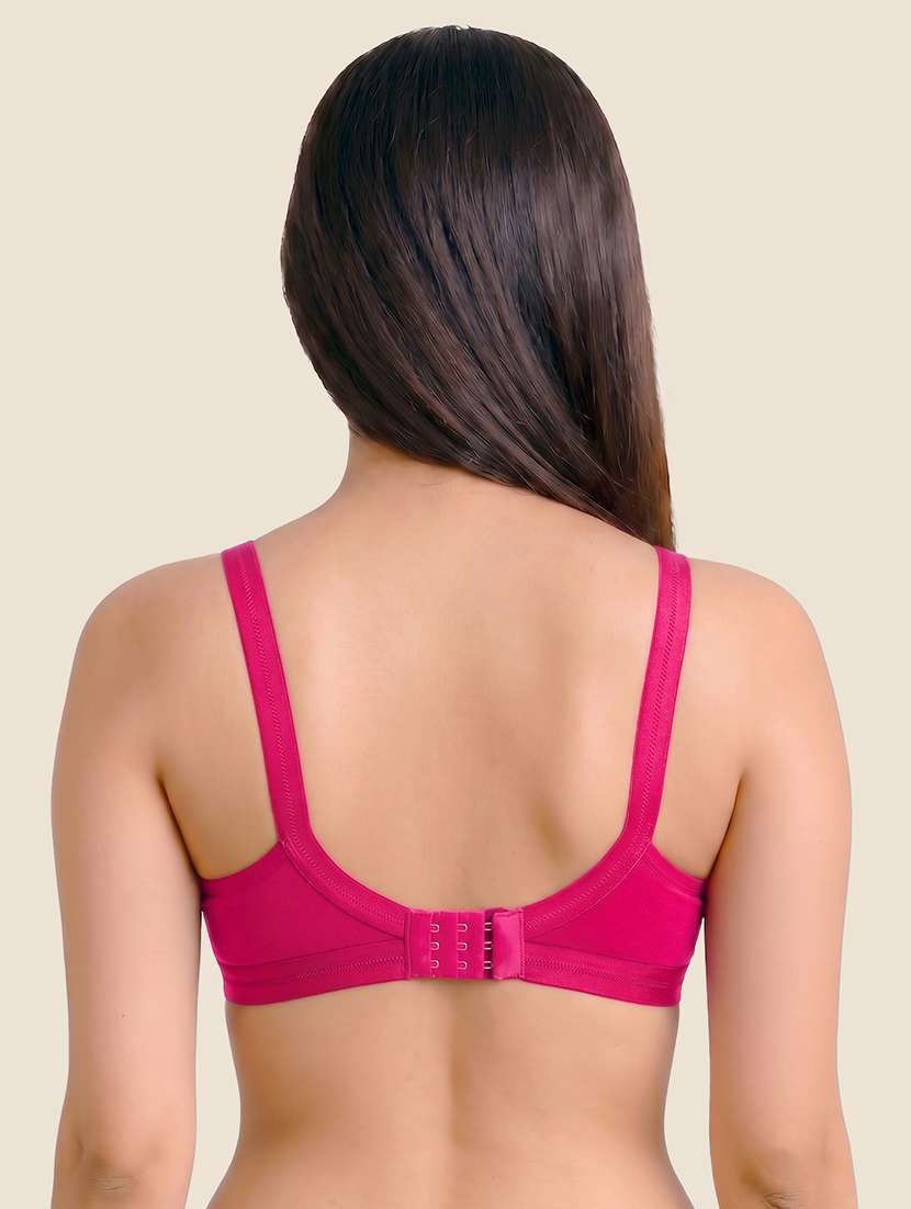 women pack of 3 solid non padded regular bra - 22615422 -  Standard Image - 6